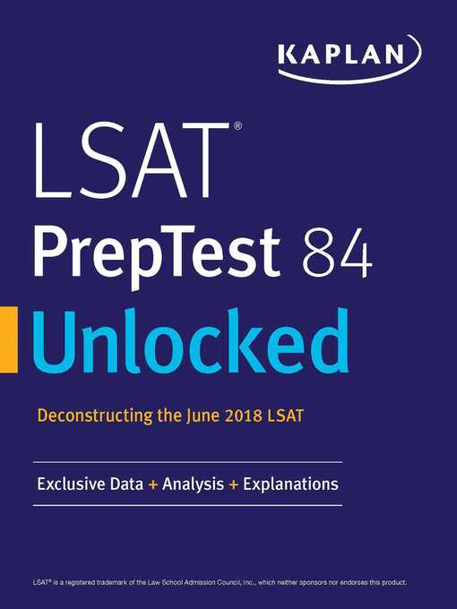 Title details for LSAT PrepTest 84 Unlocked by Kaplan Test Prep - Wait list